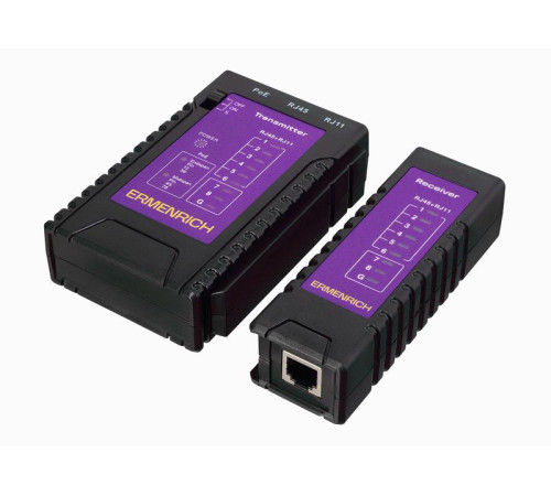 Тестер кабельный NetGeeks NP10 фиолет. Ermenrich 85300