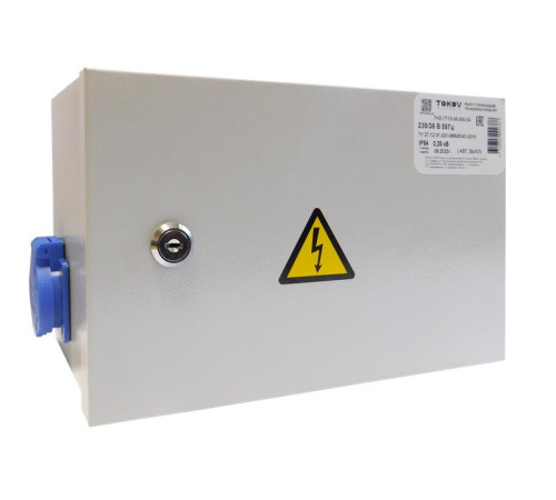 Ящик с понижающим трансформатором ЯТП 0.25 230/12 (2 авт. выкл.) IP54 TOKOV ELECTRICTKE-TT12-12-250-54
