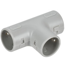 Тройник для жестких труб d25мм TIG-25 IEK CTA10D-TIG25-K41-025