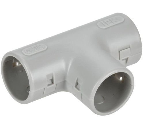 Тройник для жестких труб d25мм TIG-25 IEK CTA10D-TIG25-K41-025