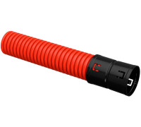 Труба гофрированная двустенная ПНД гибкая d63мм красн. (уп.100м) IEK CTG12-063-K04-100-R