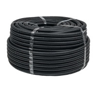 Труба гофрированная FRHF d50мм с протяжкой черн. (уп.20м) Plast PROxima EKF FRHF-50