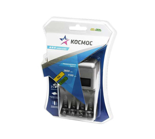 Устройство зарядное КОС 505 (без аккум.) 2.5ч (1-4 АА.ААА) Космос KOC505