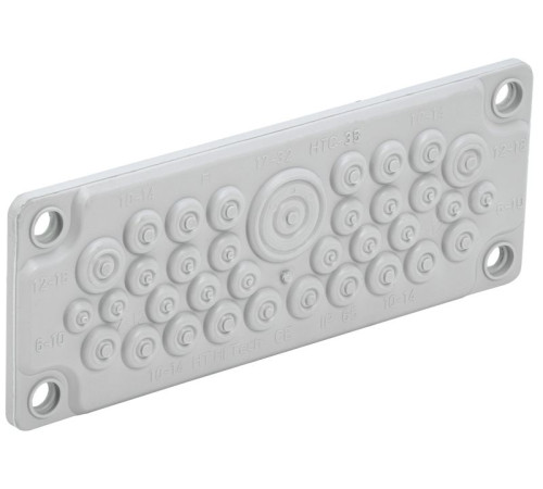 Ввод кабельный мембранный 35 отверстий d6-32мм IP65 (без клипс) TITAN IEK TI-01D-MC-035-65