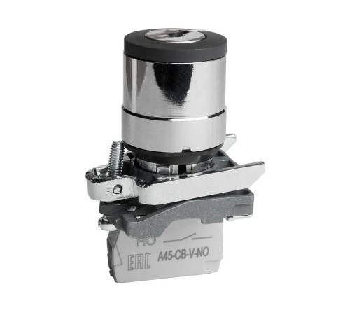 Переключатель OptiSignal D22 C4-SK-21 с ключем 2 положения металл 1НО XB4BG21 КЭАЗ 332170