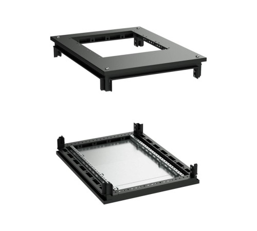Крыша с фланцем и основание для 19дюйм IT-CQE 600х600 RAL9005 DKC R5RKTB66FITB