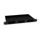 Кросс бокс оптический FO-19-3FP-BK 19дюйм 1U на 3 адаптерные панели черн. Cabeus 10799c
