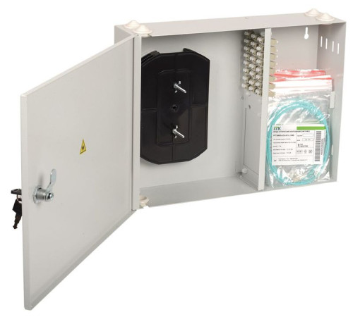 Кросс укомплектованный настенный SC (duplex) 12 портов (OM2) ITK FOBX24-N-12SCUD50