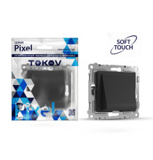 Вывод кабеля СП Pixel IP20 механизм карбон TOKOV ELECTRIC TKE-PX-CP-C14