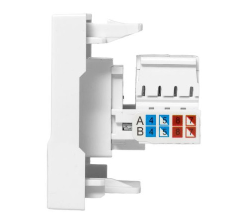 Розетка компьютерная 2мод. RJ45 кат.5E EKF E2MK015E-135-10