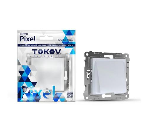 Вывод кабеля СП Pixel IP20 механизм перламутр. TOKOV ELECTRIC TKE-PX-CP-C04