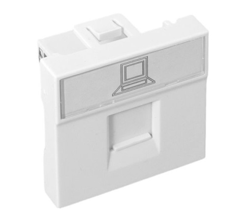 Розетка компьютерная 2мод. RJ45 кат.5E EKF E2MK015E-135-10