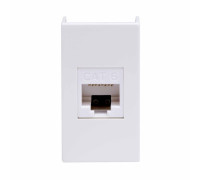 Розетка компьютерная 1-м 1мод. Viva RJ45 кат.6A бел. DKC 45078
