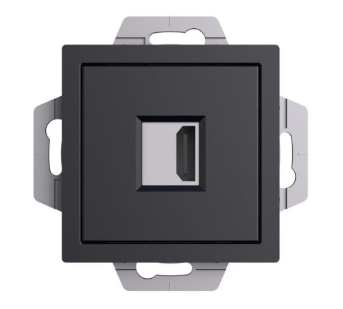 Розетка HDMI AtlasDesign механизм карбон SE ATN001080
