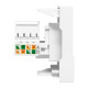 Розетка компьютерная 2мод. RJ45 кат.5E EKF E2MK015E-135-10