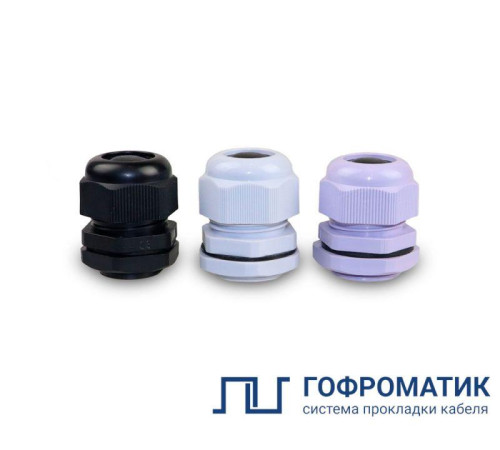 Сальник MG 25 IP68 d кабеля 12-15мм пластик. черн. ГОФРОМАТИК/ЗЭТАРУС zeta30873