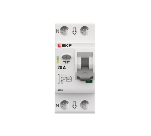 Устройство защиты от дугового пробоя (УЗДП) 1P+N 20А PROxima EKF afdd-2-20-pro