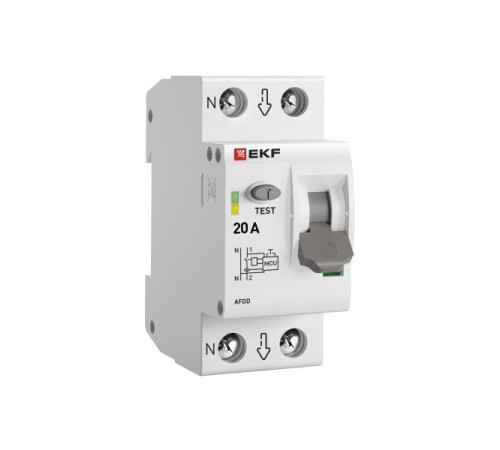 Устройство защиты от дугового пробоя (УЗДП) 1P+N 20А PROxima EKF afdd-2-20-pro