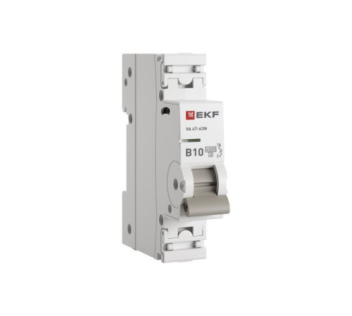 Выключатель автоматический 1п B 10А 4.5кА ВА 47-63N PROxima EKF M634110B