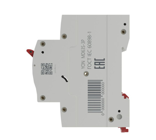 Выключатель автоматический модульный 3п D 50А 4.5кА YON max MD63S YON MD63S-3PD50