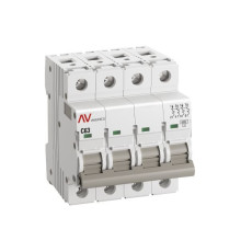 Выключатель автоматический модульный 4п C 63А 6кА AV-6 AVERES EKF mcb6-4-63C-av