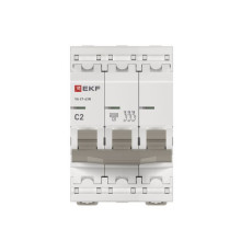 Выключатель автоматический модульный 3п C 2А 4.5кА ВА 47-63N PROxima EKF M634302C