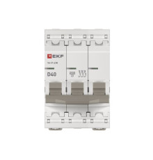 Выключатель автоматический 3п D 40А 4.5кА ВА 47-63N PROxima EKF M634340D