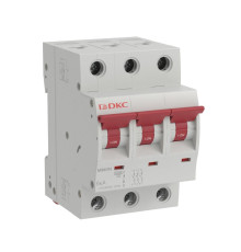 Выключатель автоматический модульный 3п C 6А 6кА MB63 YON MB63N-3PC06