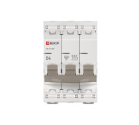 Выключатель автоматический 3п C 4А 4.5кА ВА 47-63N PROxima EKF M634304C