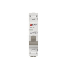Выключатель автоматический 1п D 20А 4.5кА ВА 47-63N PROxima EKF M634120D