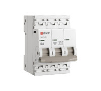 Выключатель автоматический 3п D 6А 4.5кА ВА 47-63N PROxima EKF M634306D