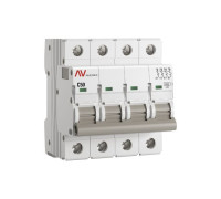 Выключатель автоматический модульный 4п C 50А 6кА AV-6 AVERES EKF mcb6-4-50C-av