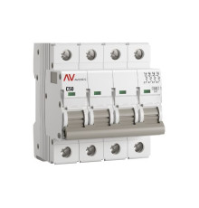 Выключатель автоматический модульный 4п C 50А 6кА AV-6 AVERES EKF mcb6-4-50C-av