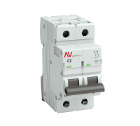 Выключатель автоматический модульный 2п C 2А 10кА AV-10 AVERES EKF mcb10-2-02C-av