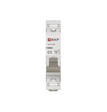 Выключатель автоматический 1п C 3А 4.5кА ВА 47-63N PROxima EKF M634103C