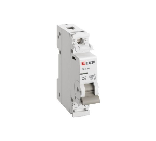 Выключатель автоматический 1п C 6А 4.5кА ВА 47-63N PROxima EKF M634106C