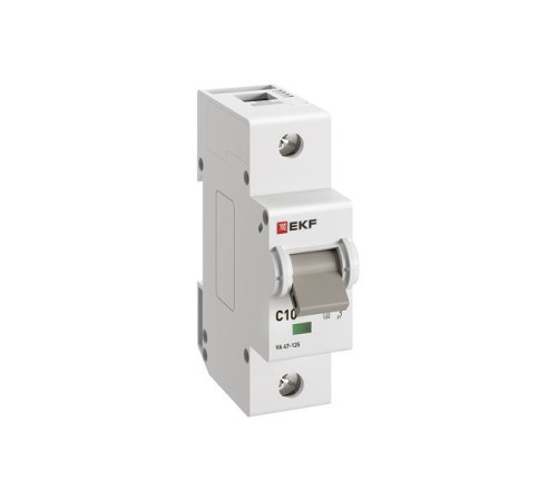 Выключатель автоматический 1п C 10А 15кА ВА 47-125 PROxima EKF mcb47125-1-10C