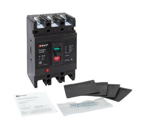Выключатель автоматический 3п 16А 18кА LS125 ProPact EKF mccb-125-18-3-16-ls Выключатель автоматический 3п 16А 18кА LS125 ProPact EKF mccb-125-18-3-16-ls