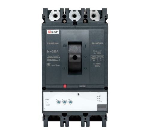 Выключатель автоматический 3п 400/250А 45кА ВА-99C Compact NS PROxima EKF mccb99C-400-250