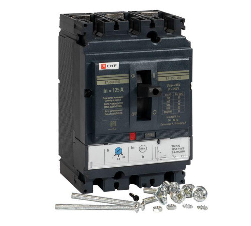 Выключатель автоматический 3п 160/125А 36кА ВА-99C Compact NS PROxima EKF mccb99C-160-125 Выключатель автоматический 3п 160/125А 36кА ВА-99C Compact NS PROxima EKF mccb99C-160-125