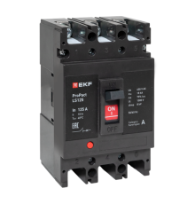 Выключатель автоматический 3п 160А 18кА LS125 ProPact EKF mccb-125-18-3-160-ls