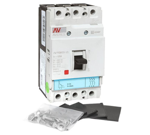 Выключатель автоматический 3п 125А 35кА AV POWER-1/3 TR AVERES EKF mccb-13-125-TR-av Выключатель автоматический 3п 125А 35кА AV POWER-1/3 TR AVERES EKF mccb-13-125-TR-av