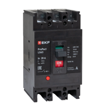 Выключатель автоматический 3п 20А 15кА LS63 ProPact EKF mccb-63-15-3-20-ls