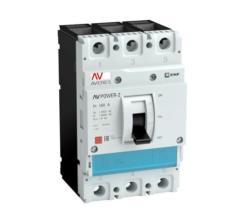 Выключатель автоматический 3п 160А 35кА AV POWER-1/3 TR AVERES EKF mccb-13-160-TR-av Выключатель автоматический 3п 160А 35кА AV POWER-1/3 TR AVERES EKF mccb-13-160-TR-av