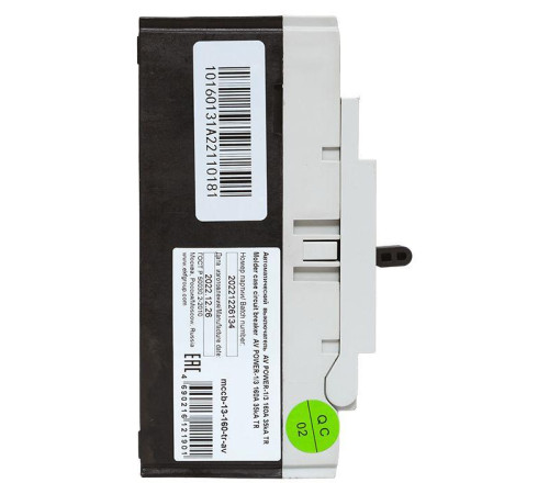 Выключатель автоматический 3п 160А 35кА AV POWER-1/3 TR AVERES EKF mccb-13-160-TR-av Выключатель автоматический 3п 160А 35кА AV POWER-1/3 TR AVERES EKF mccb-13-160-TR-av