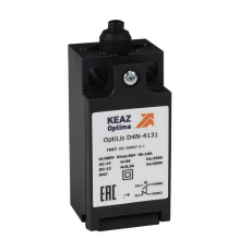 Выключатель концевой OptiLiS D4N-4131 толкатель пластик. EN 50047 XCKN2112P20 КЭАЗ 365302