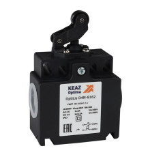 Выключатель концевой OptiLiS D4N-8162 рычаг роликовый горизонтальное перемещение EN 50047 XCKT2121P16 КЭАЗ 365316