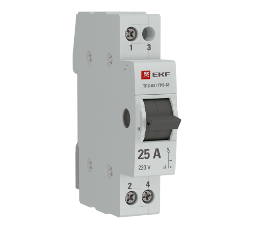 Переключатель трехпозиционный ТПС-63 1P 25А PROxima EKF TPS125 Переключатель трехпозиционный ТПС-63 1P 25А PROxima EKF TPS125