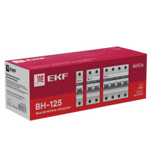 Выключатель нагрузки 1п 100А ВН-125 PROxima EKF SL125-1-100-pro