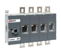 Рубильник 4п 400А без рукоятки управления TwinBlock EKF tb-s-400-4p